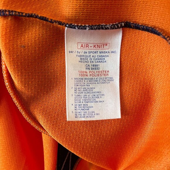 Koho NHL Islanders Licensed Jersey XXL Orange/Navy Adult Air-Knit Hockey Shirt - Picture 9 of 9